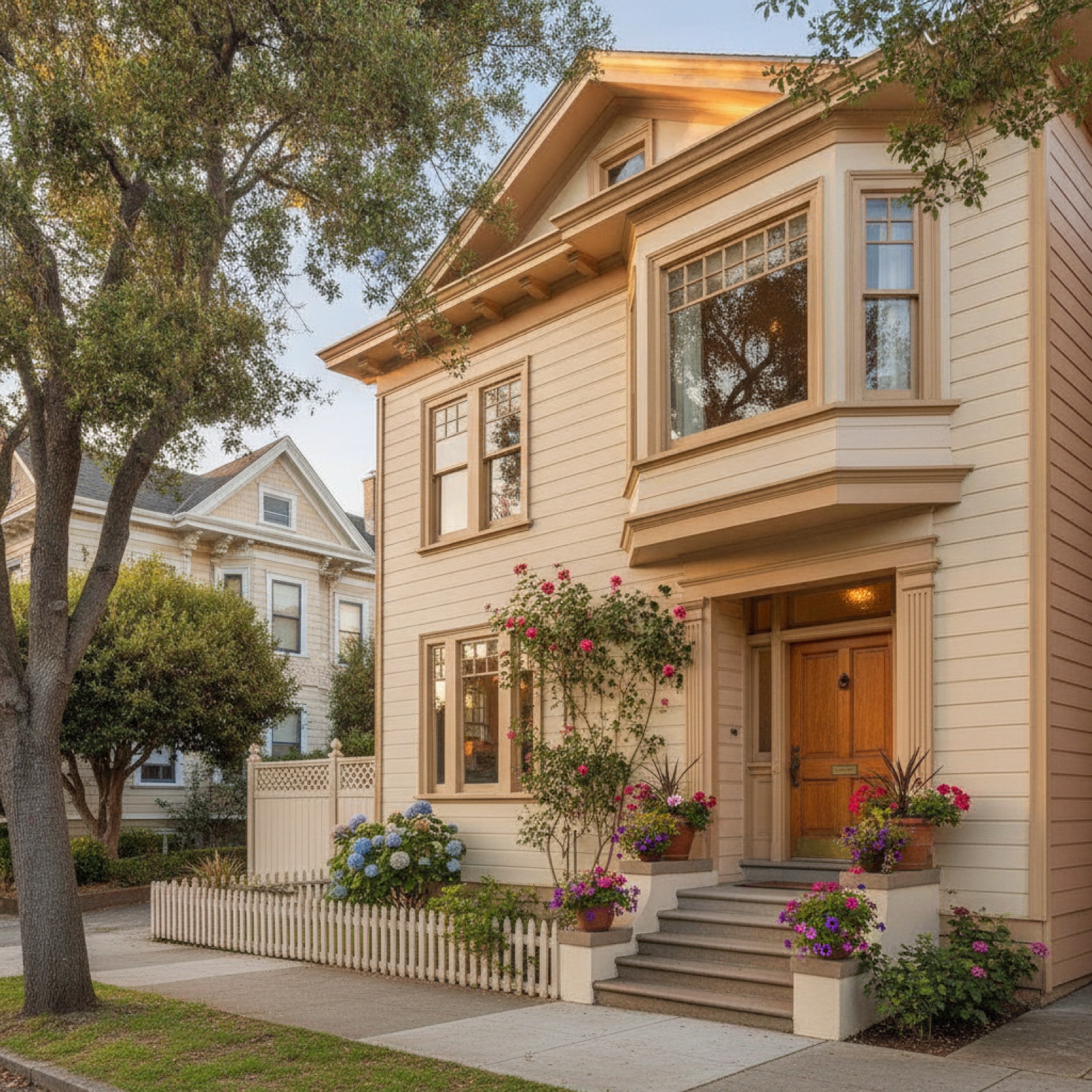 The home exterior